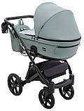 Коляска універсальна 2в1 Bair Kiwi Plus ECO BKP-26 (москітна сітка, козирок від сонця, дощовик) Нефритова, фото 4