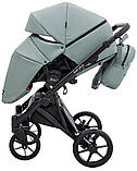 Коляска універсальна 2в1 Bair Kiwi Plus ECO BKP-26 (москітна сітка, козирок від сонця, дощовик) Нефритова, фото 8