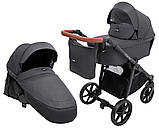 Коляска універсальна 2в1 Bair Palermo BP-01 (чохол на ніжки, кошик, сумка, підсклянник) Чорна, фото 2