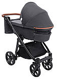 Коляска універсальна 2в1 Bair Palermo BP-01 (чохол на ніжки, кошик, сумка, підсклянник) Чорна, фото 5