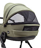 Коляска універсальна 2в1 Bair Ultra Soft U-816 (дощовик, москітна сітка, підсклянник, кошик) Оливкова, фото 5