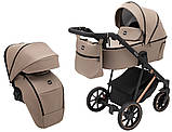 Коляска універсальна 2в1 Bair Vega Soft VEM-04 (чохол на ніжки, підсклянник, сумка) Коричнева, фото 2