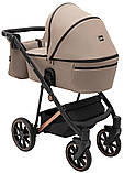 Коляска універсальна 2в1 Bair Vega Soft VEM-04 (чохол на ніжки, підсклянник, сумка) Коричнева, фото 4