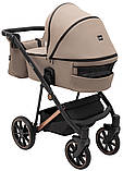 Коляска універсальна 2в1 Bair Vega Soft VEM-04 (чохол на ніжки, підсклянник, сумка) Коричнева, фото 5