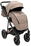 Коляска універсальна 2в1 Bair Vega Soft VEM-04 (чохол на ніжки, підсклянник, сумка) Коричнева, фото 6
