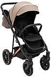 Коляска універсальна 2в1 Bair Vega Soft VEM-04 (чохол на ніжки, підсклянник, сумка) Коричнева, фото 7
