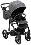 Коляска універсальна 2в1 Adamex Mobi Air Thermo New TIP TK-57 (сумка, кошик, чохол на ніжки) Графіт, фото 7
