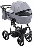 Коляска універсальна 2в1 Adamex Mobi Air Thermo New TIP TK-60 (сумка, кошик, чохол на ніжки) Сіра, фото 5