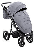 Коляска універсальна 2в1 Adamex Mobi Air Thermo New TIP TK-60 (сумка, кошик, чохол на ніжки) Сіра, фото 6