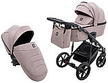 Коляска універсальна 2в1 Adamex Mobi Air Thermo New TIP TK-72 (сумка, кошик, чохол на ніжки) Капучино, фото 2