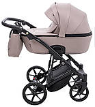 Коляска універсальна 2в1 Adamex Mobi Air Thermo New TIP TK-72 (сумка, кошик, чохол на ніжки) Капучино, фото 3