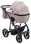 Коляска універсальна 2в1 Adamex Mobi Air Thermo New TIP TK-72 (сумка, кошик, чохол на ніжки) Капучино, фото 4