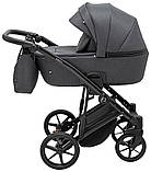 Коляска універсальна 2в1 Adamex Mobi Air Thermo New TIP TK-79 (сумка, кошик, чохол на ніжки) Графіт, фото 3