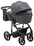 Коляска універсальна 2в1 Adamex Mobi Air Thermo New TIP TK-79 (сумка, кошик, чохол на ніжки) Графіт, фото 5