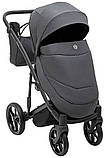Коляска універсальна 2в1 Adamex Mobi Air Thermo New TIP TK-79 (сумка, кошик, чохол на ніжки) Графіт, фото 6