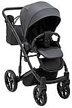 Коляска універсальна 2в1 Adamex Mobi Air Thermo New TIP TK-79 (сумка, кошик, чохол на ніжки) Графіт, фото 7