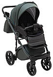 Коляска універсальна 2в1 Adamex Nola Natura 12 forest (сумка, кошик, чохол на ніжки) Зелена, фото 8