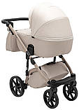 Коляска універсальна 2в1 Adamex Nola Natura 3 vanilla (сумка, кошик, чохол на ніжки), фото 5
