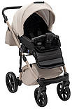 Коляска універсальна 2в1 Adamex Nola Natura 3 vanilla (сумка, кошик, чохол на ніжки), фото 8