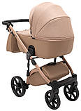 Коляска універсальна 2в1 Adamex Nola Natura 5 camel (сумка, кошик, чохол на ніжки) Коричневий, фото 5