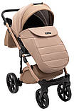 Коляска універсальна 2в1 Adamex Nola Natura 5 camel (сумка, кошик, чохол на ніжки) Коричневий, фото 7