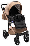 Коляска універсальна 2в1 Adamex Nola Natura 5 camel (сумка, кошик, чохол на ніжки) Коричневий, фото 8