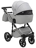 Коляска універсальна 2в1 Adamex Nola Natura 9 moon (сумка, кошик, чохол на ніжки) Сіра, фото 6