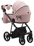 Коляска універсальна 2в1 Adamex Porto Lux PS-94 (сумка, кошик, чохол на ніжки) Рожева, фото 4