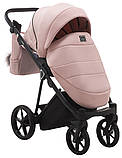 Коляска універсальна 2в1 Adamex Porto Lux PS-94 (сумка, кошик, чохол на ніжки) Рожева, фото 6