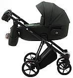 Коляска універсальна 2в1 Adamex Porto Lux TK-50 (сумка, кошик, чохол на ніжки) Зелена, фото 3