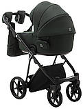 Коляска універсальна 2в1 Adamex Porto Lux TK-50 (сумка, кошик, чохол на ніжки) Зелена, фото 4