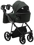 Коляска універсальна 2в1 Adamex Porto Lux TK-50 (сумка, кошик, чохол на ніжки) Зелена, фото 5