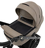 Коляска універсальна 2в1 Adamex Blanc Eco SA-9 (москітна сітка, підсклянник, кошик, дощовик) Коричневий, фото 6