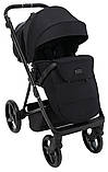 Коляска універсальна 2в1 Adamex Blanc Lux PS-37 (москітна сітка, підсклянник, сумка, дощовик) Чорна, фото 7