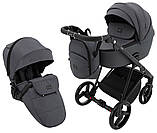 Коляска універсальна 2в1 Adamex Blanc Tip PS-113 (москітна сітка, підсклянник, сумка, дощовик) Сіра, фото 2