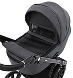 Коляска універсальна 2в1 Adamex Blanc Tip PS-113 (москітна сітка, підсклянник, сумка, дощовик) Сіра, фото 6