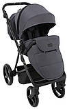 Коляска універсальна 2в1 Adamex Blanc Tip PS-113 (москітна сітка, підсклянник, сумка, дощовик) Сіра, фото 7