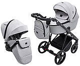 Коляска універсальна 2в1 Adamex Blanc Tip PS-138 (москітна сітка, підсклянник, сумка, дощовик) Сіра, фото 2