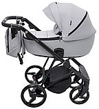 Коляска універсальна 2в1 Adamex Blanc Tip PS-138 (москітна сітка, підсклянник, сумка, дощовик) Сіра, фото 3