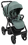 Коляска універсальна 2в1 Adamex Blanc Tip PS-141 (москітна сітка, підсклянник, сумка, дощовик) Зелена, фото 8