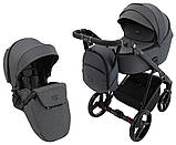 Коляска універсальна 2в1 Adamex Blanc Tip PS-58 (москітна сітка, підсклянник, сумка, дощовик) Сіра, фото 2
