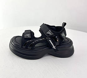 Босоніжки для дівчаток Чорні (N3165Rblack) Apawwa