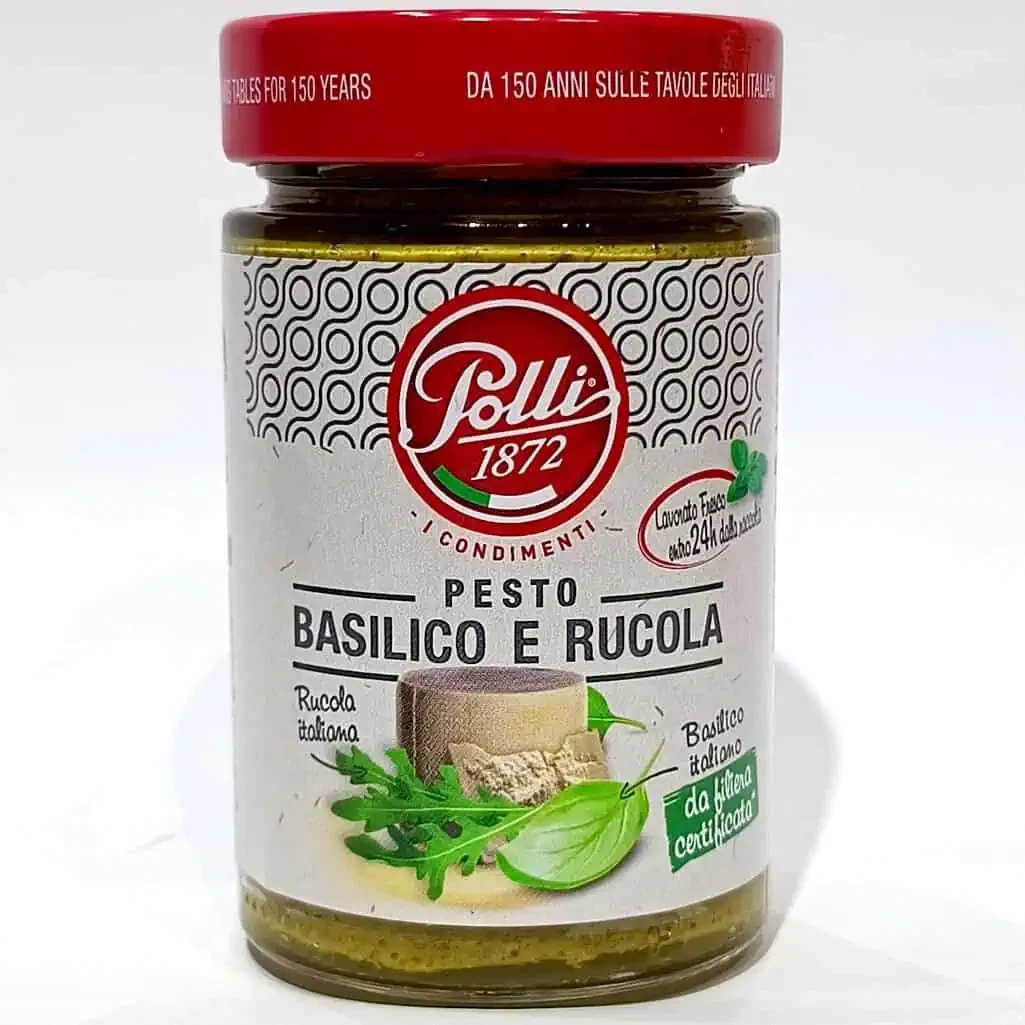 Polli Pesto Basilico e Rucola 190г – Італійський соус песто з базиліком та руколою