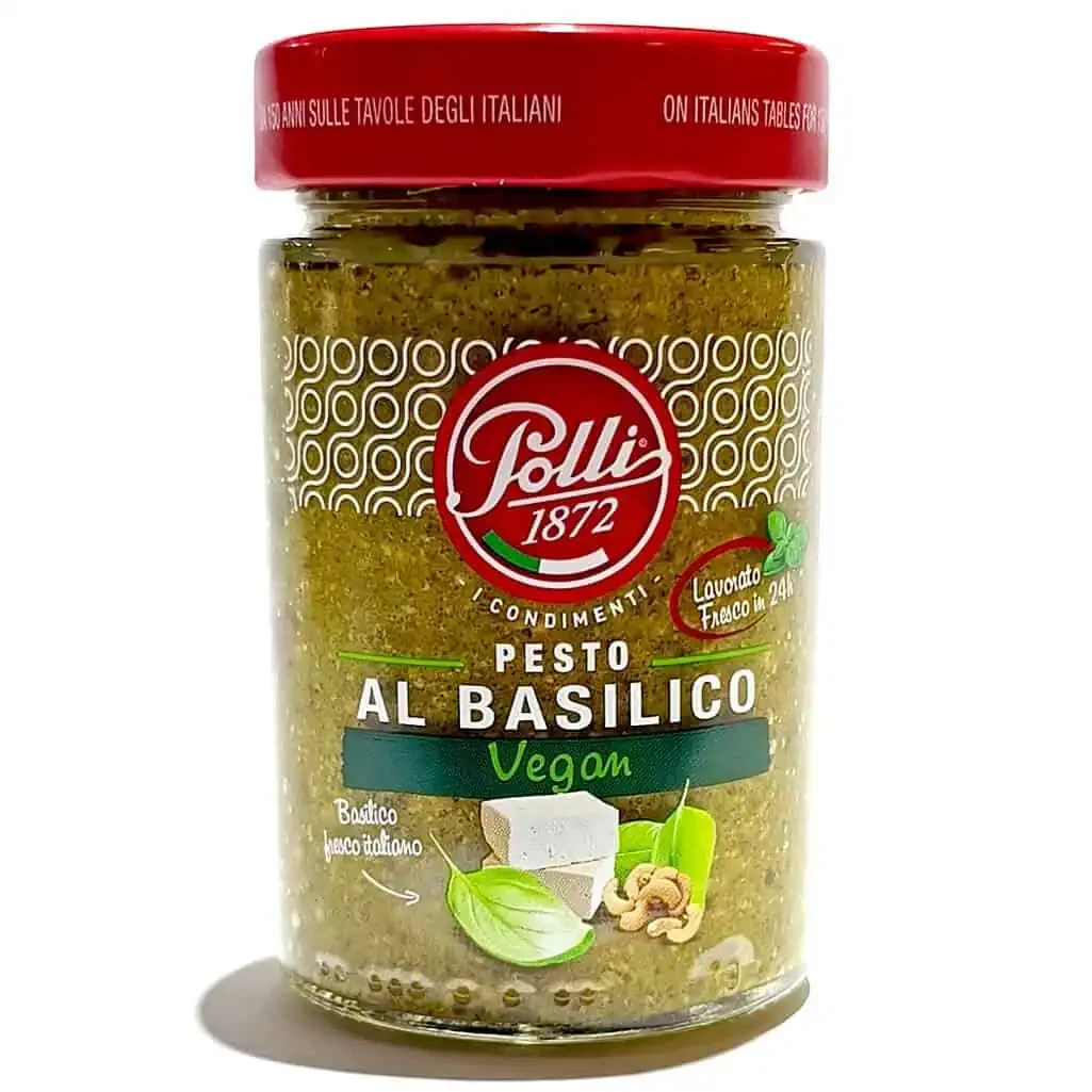 Polli Pesto al Basilico Vegan 190г - Італійське Веганське Песто з Базиліком
