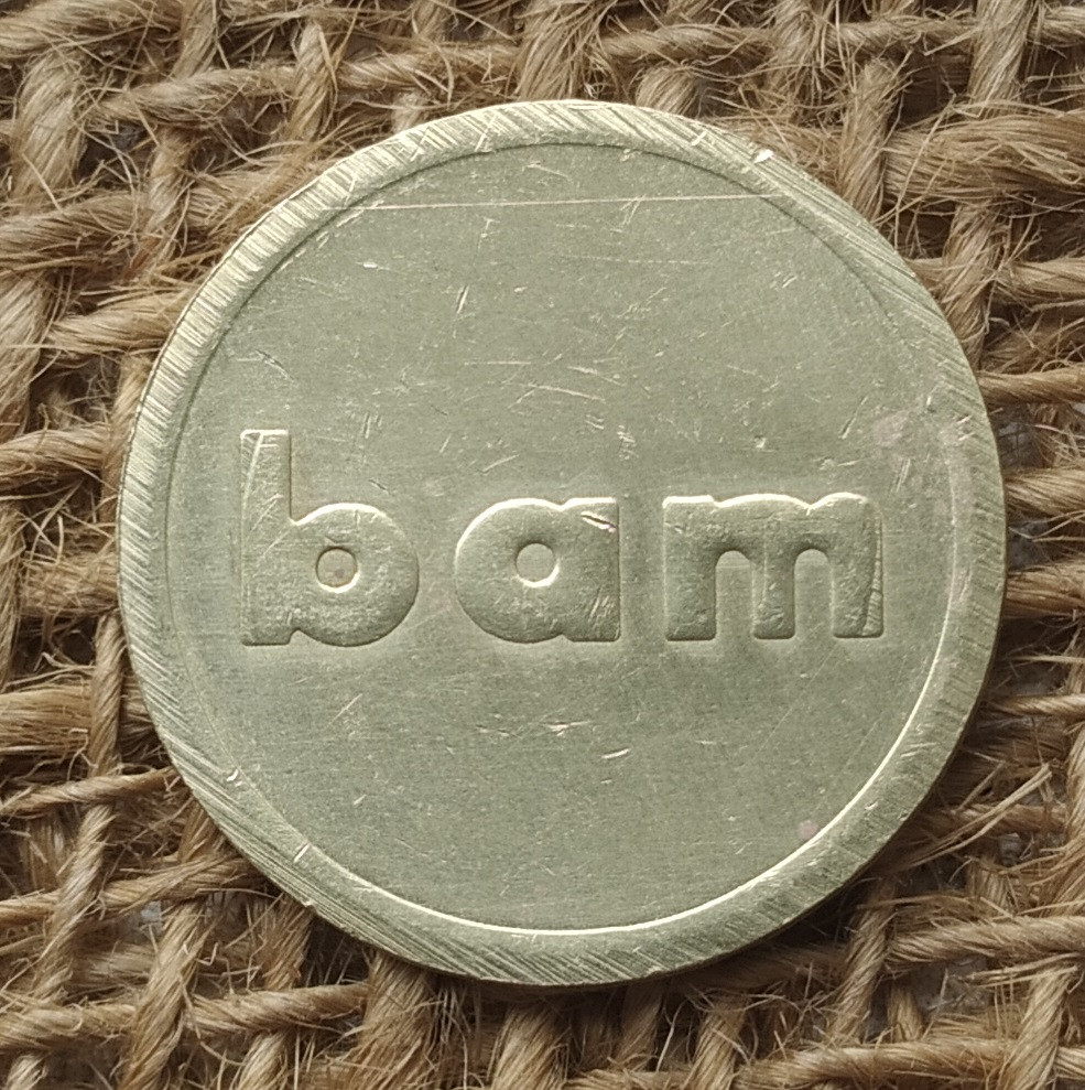 Парковочний жетон "bam". Бельгiя