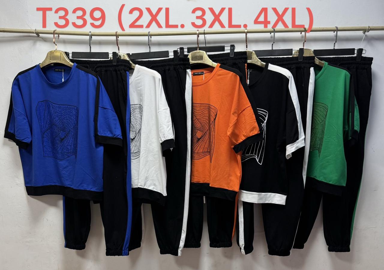 0339 Спортивний костюм жіночий батал (3 од: 2XL,3XL,4XL)