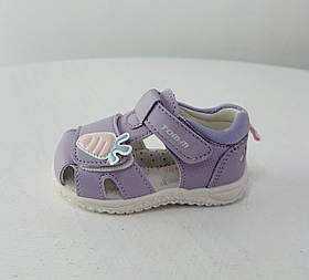 Босоніжки бузкові  для дівчаток (Т-11525-А) Tom.m розмір 21 (довжина устілки 13 см)