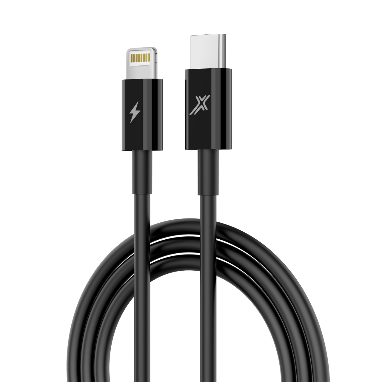 Кабель Grand-X Lightning - USB Type-C 20W, 1м, Black
