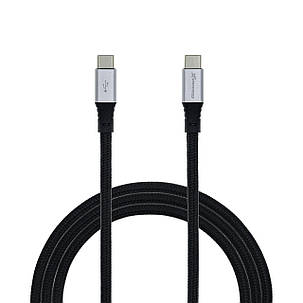 Кабель Grand-X USB 3.1 Type-C Type-C TPC-02 10Gb/s , PD, 65W 1m BOX, фото 1