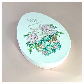 Пасхальна коробка "Яйце" 28*20*5 см - рожева